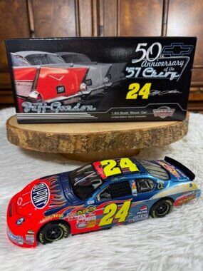 Vintage Jeff Gordon #24 DuPont '57 Chevy 2007 Monte Carlo SS 1:24 Scale Car